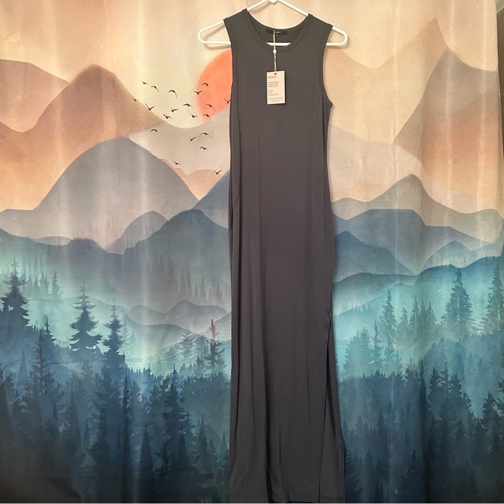 Quince Tencel Jersey Tank Maxi Dress